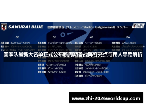 国家队最新大名单正式公布新周期备战阵容亮点与用人思路解析